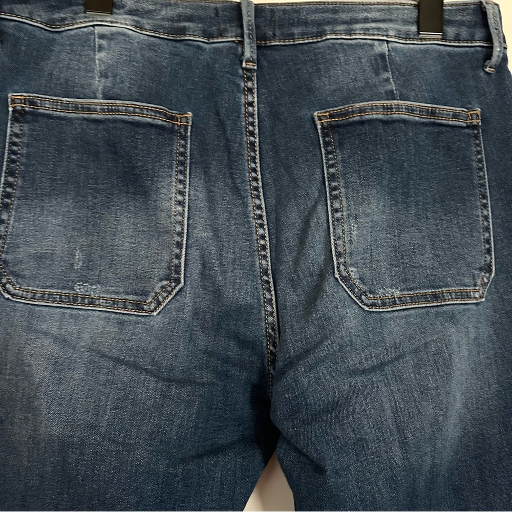 DRIFTWOOD Women’s 32 Farrah Flare Jeans Medium Dark Wash - Picture 4 of 6